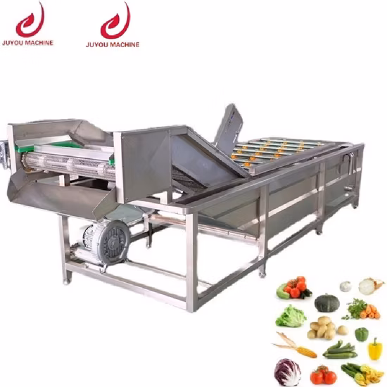 Rotary Ozone Water Bubble Tomato Chili Washing Automatic Fruit Leafy Vegetable Washing Machine Ultrasonic