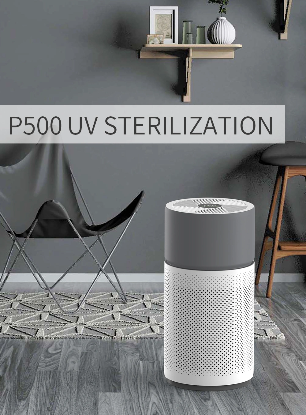 Intelligent Air Purifier Manufacturers Wholesale Indoor Portable Air Purifier with UVC HEPA WiFi Ionizer