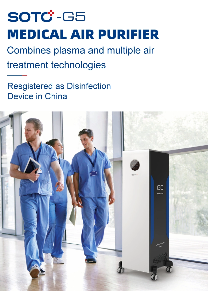 Soto-G5 Electric Sprayer Disinfection Machine Medical-Grade Air Sterilizer Air Purifier Plasma Air Sterilizer for Large Area