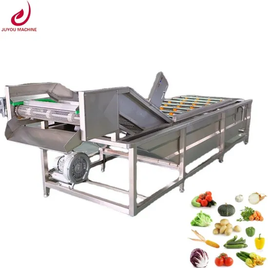 Rotary Ozone Water Bubble Tomato Chili Washing Automatic Fruit Leafy Vegetable Washing Machine Ultrasonic