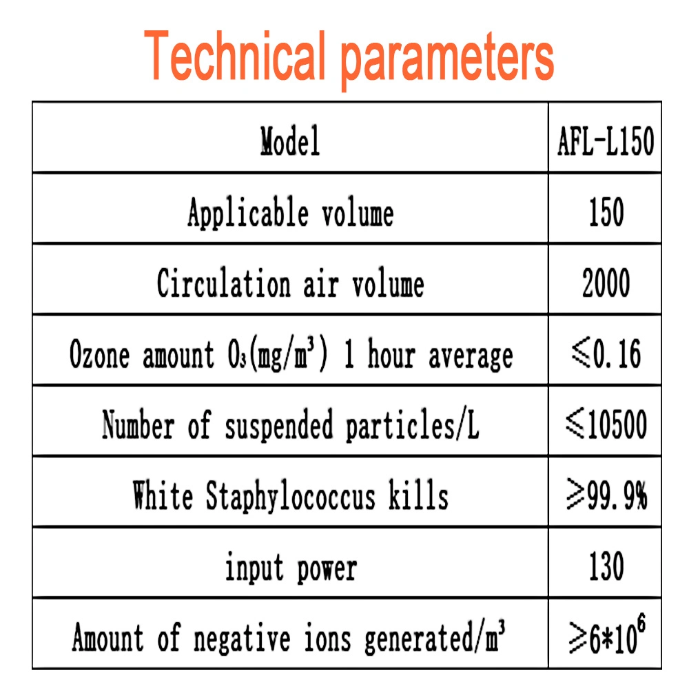 Vertical Type Plasma Air Purification and Sterilizer